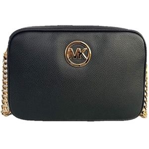 NEW Never used Michael Kors Black Leather Fulton Crossbody bag